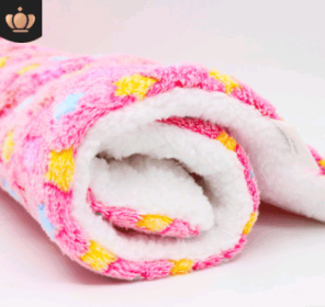 Cute Cat Blankets Dog Pet Mat (Option: Pink starry sky-XL100x75)